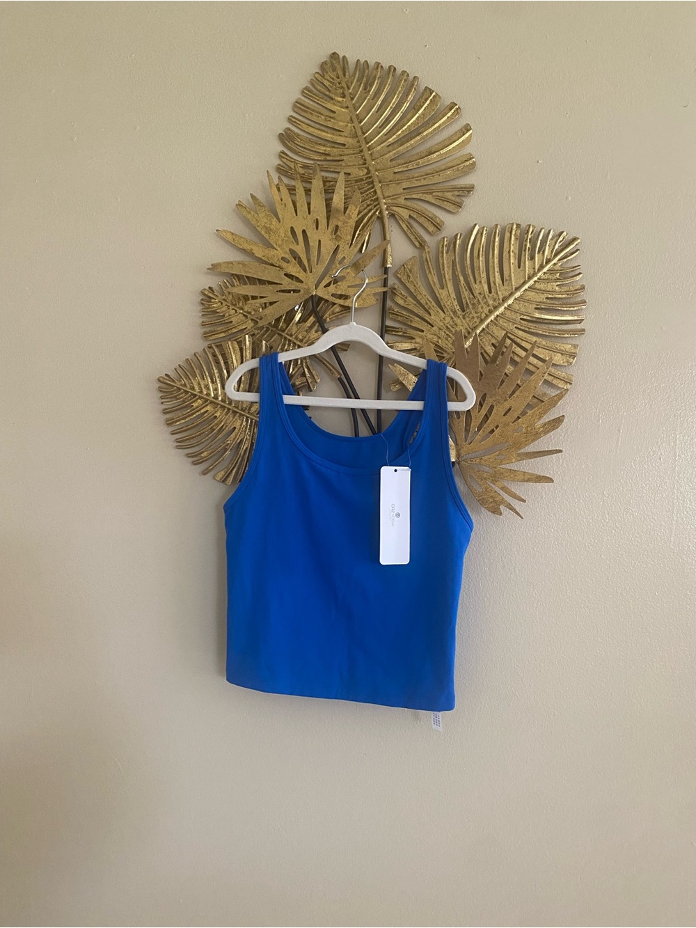 CRZ YOGA Royal Blue Scoop Neck Tank
